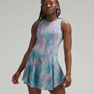 Lululemon Everlux Short-Lined Tennis Tank Dress 6" Pixel Diffuse Multi